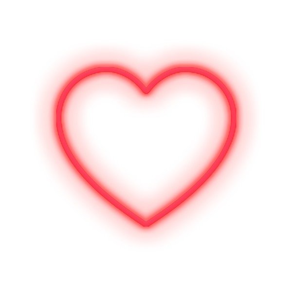 Czerwony neon w kształcie serca Candy Shock Heart, 40x36 cm-image-1