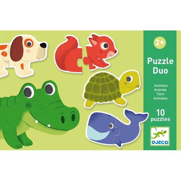 Dziecięce puzzle Djeco Duo Zwierzątka-image-1