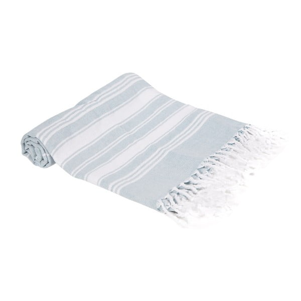 Ciemnozielony ręcznik kąpielowy tkany ręcznie Ivy's Nuray, 100x180 cm