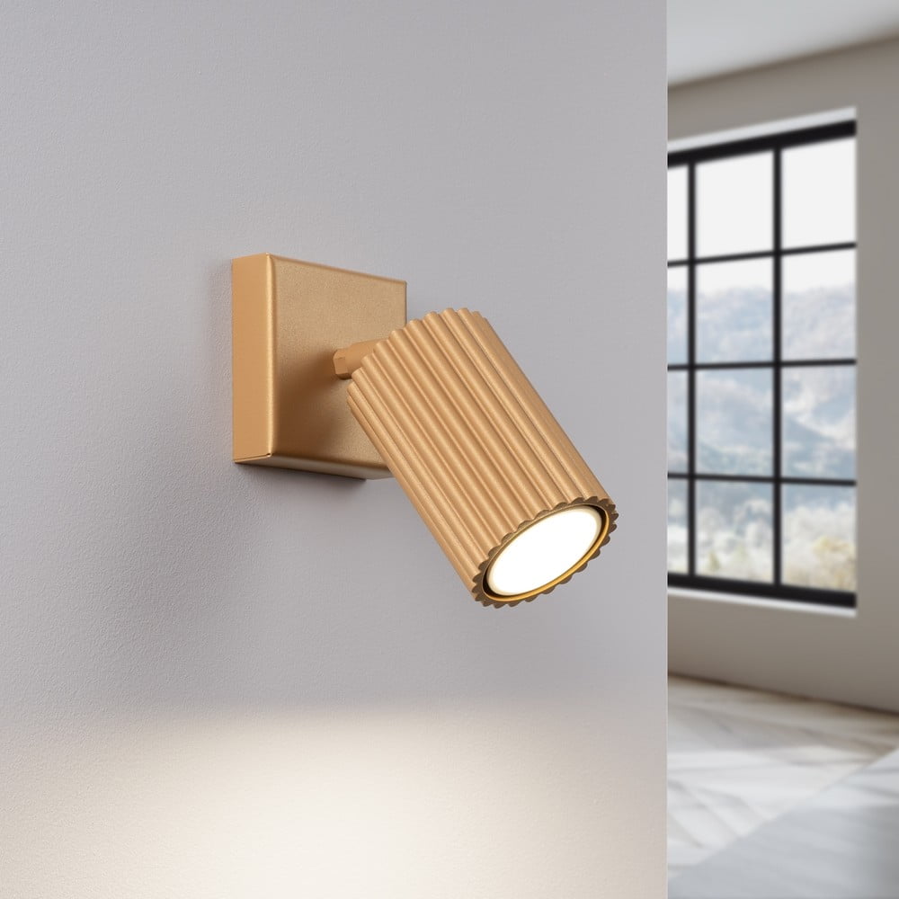 Lampa punktowa w kolorze złota 8x16 cm Gleam – Sollux (zdjęcie 3)