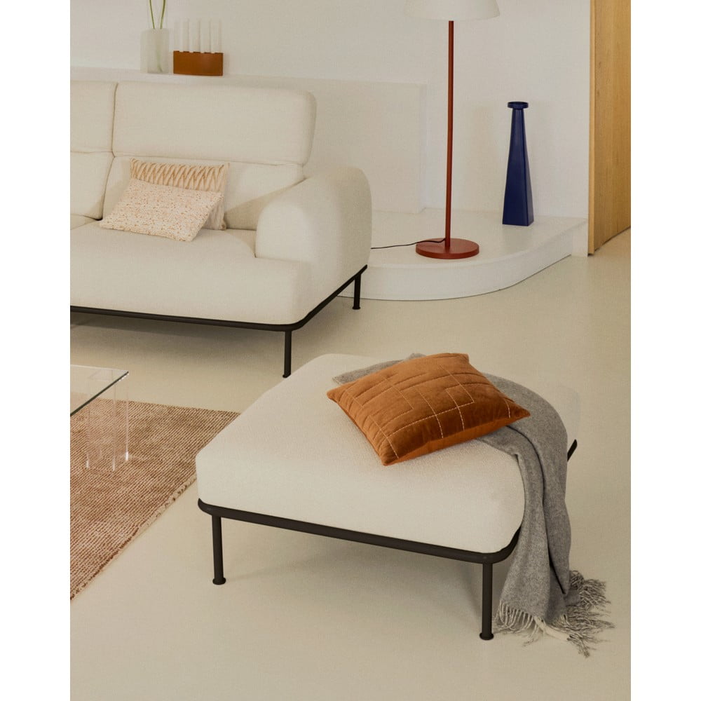 Beżowa sofa z tkaniny szenilowej 234 cm Aurum – Kave Home (zdjęcie 9)