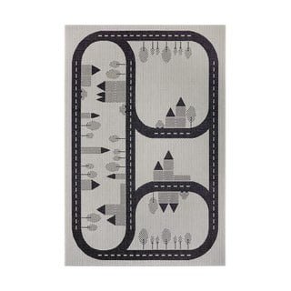 Kremowy dywan dla dzieci Ragami Roads, 80x150 cm