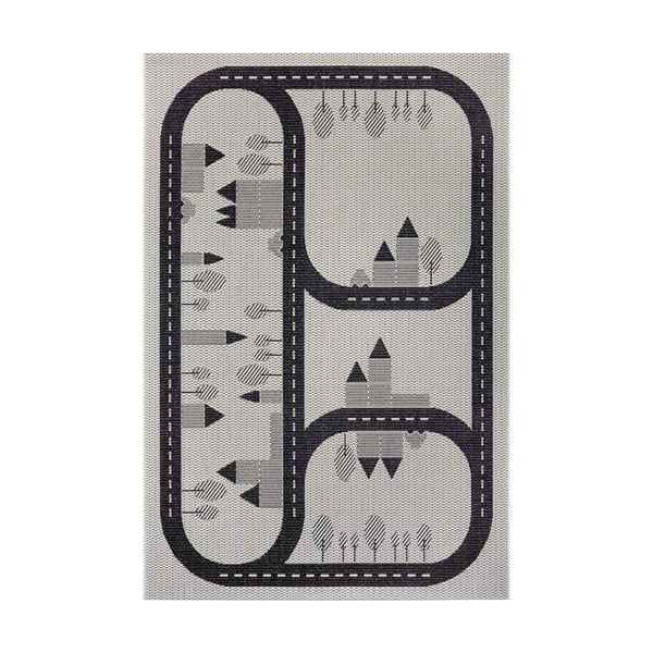 Kremowy dywan dla dzieci Ragami Roads, 200x290 cm