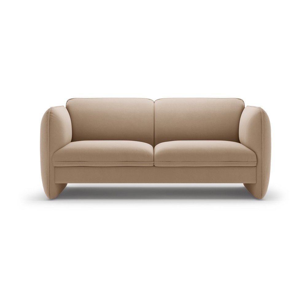 Brązowa aksamitna sofa 168 cm Georgia – Micadoni