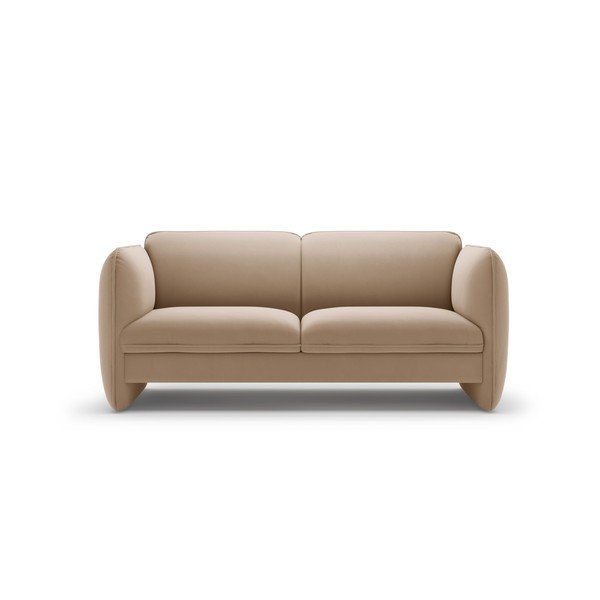 Brązowa aksamitna sofa 168 cm Georgia – Micadoni 