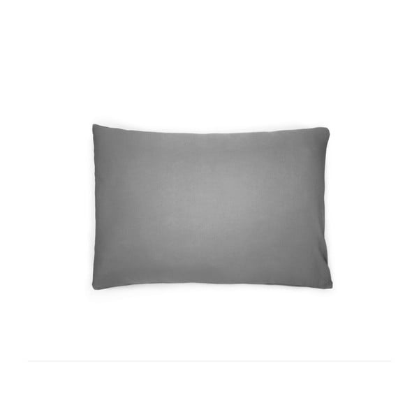 Ciemnoszara poszewka na poduszkę z satyny bawełnianej L'Officiel Interiors, 50x70 cm
