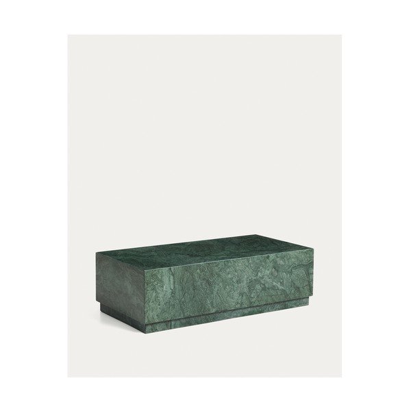 Zielony marmurowy stolik 50x100 cm Sorein – Kave Home-image-4