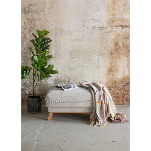 Pomarańczowy sztruksowy podnóżek Tori – Bonami Selection-image-1