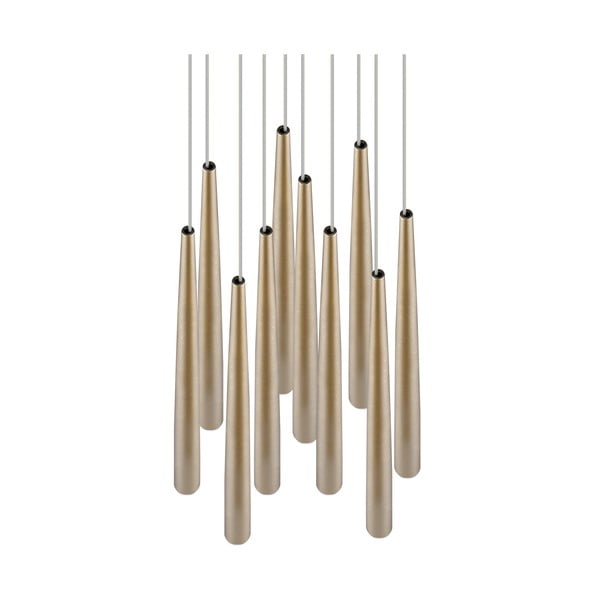 Lampa wisząca LED w kolorze złota ø 30 cm Cala – Trio Select-image-3