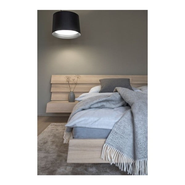 Łóżko z litego drewna dębowego Javorina Tatran, 160x200 cm-image-4