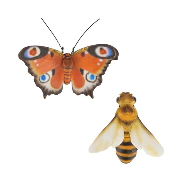 Figurki ogrodowe z żywicy polimerowej zestaw 2 szt. Butterfly – Esschert Design