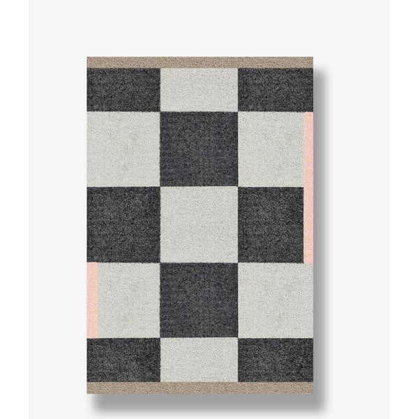 Czarno-biały dywan odpowiedni do prania 55x80 cm Square – Mette Ditmer Denmark