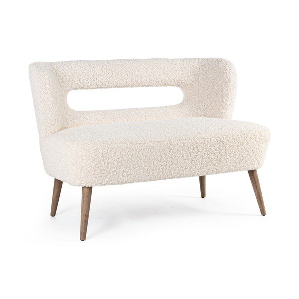 Kremowa sofa z imitacji futra 115 cm Cortina – Bizzotto-image-2