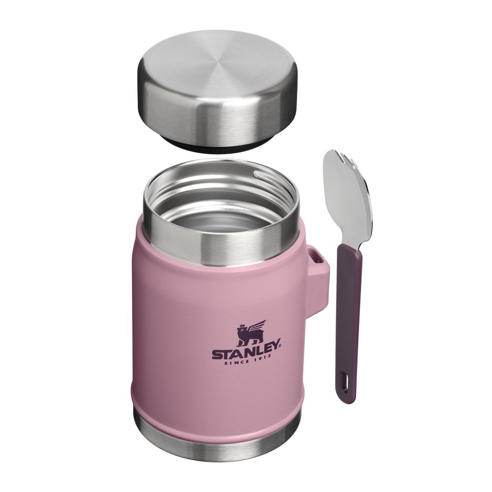 Fioletowy termos na jedzenie ze stali nierdzewnej 400 ml Legendary Food Jar + Spork Purple Smoke – Stanley (zdjęcie 2)