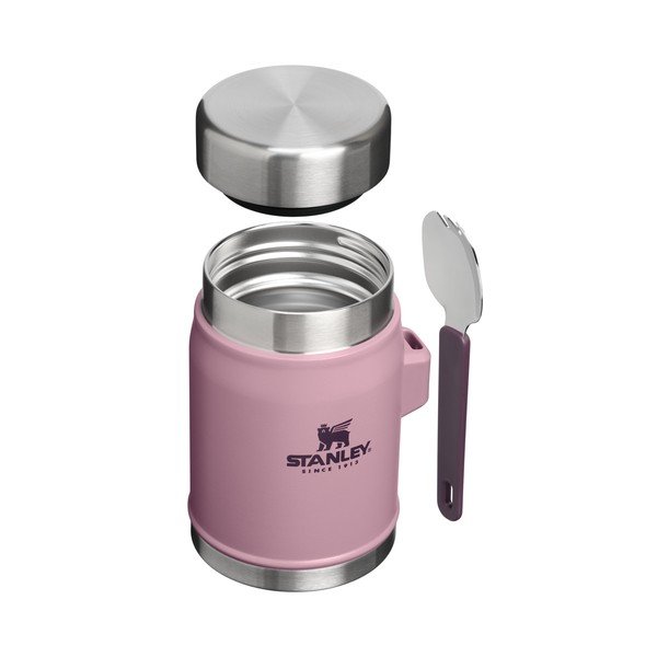 Fioletowy termos na jedzenie ze stali nierdzewnej 400 ml Legendary Food Jar + Spork Purple Smoke – Stanley-image-2