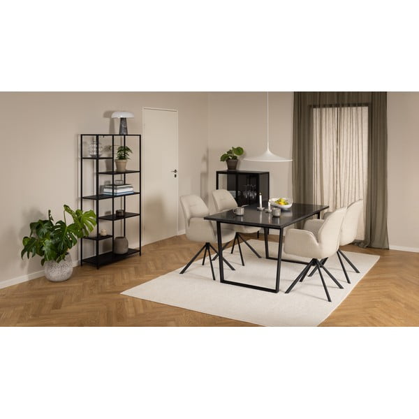 Kremowy tapicerowany fotel jadalniany Aura – Actona-image-2