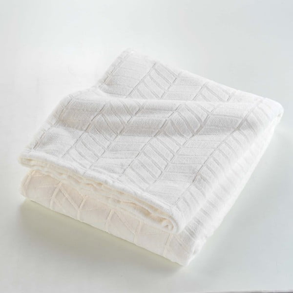 Kremowa narzuta z mikroflaneli 180x220 cm Arya – douceur d'intérieur-image-3