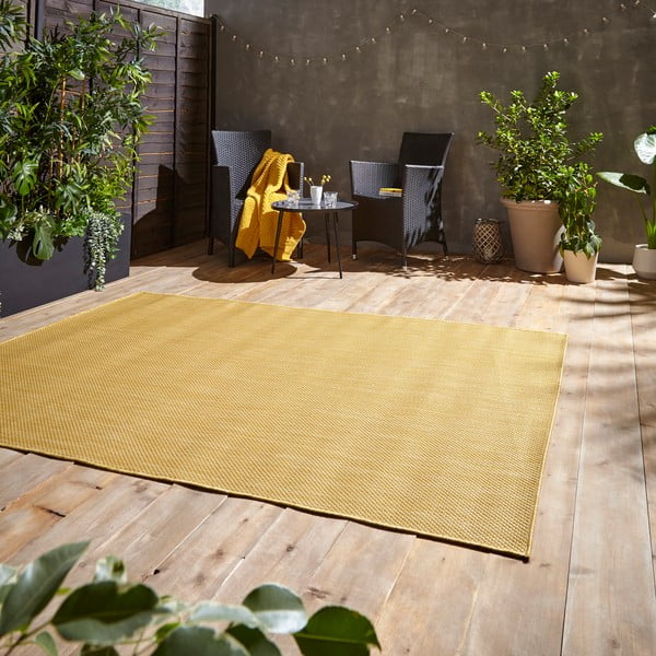 Żółty dywan odpowiedni na zewnątrz 290x200 cm POP! – Think Rugs-image-2