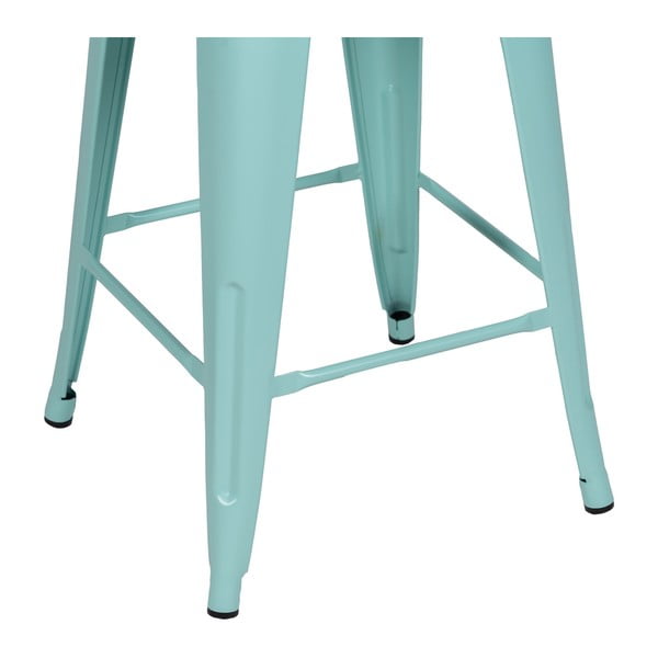 Turkusowe metalowe hokery zestaw 2 szt. (wysokość siedziska 61 cm) – Ixia-image-2