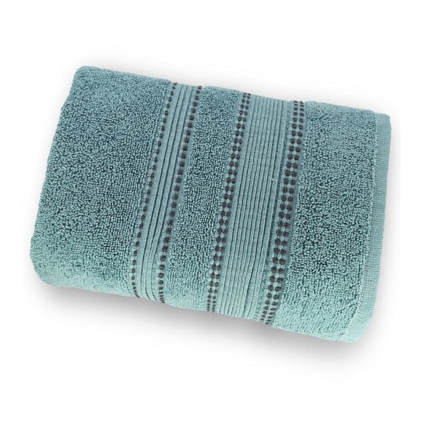 Zielony ręcznik kąpielowy ze 100% bawełny Marie Lou Remix, 150x90 cm
