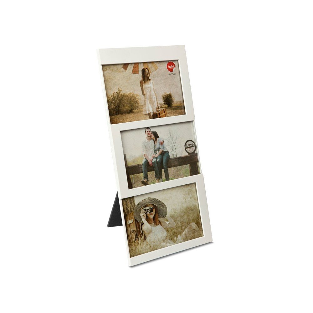 Biała plastikowa ramka stojąca 16x34,5 cm Dijon – Balvi