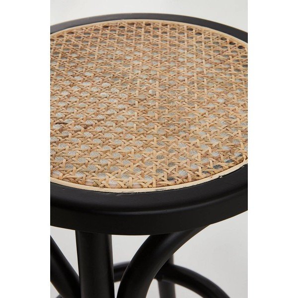 Czarne rattanowe hokery zestaw 2 szt. (wysokość siedziska 65,5 cm) Koster – Jotex-image-3