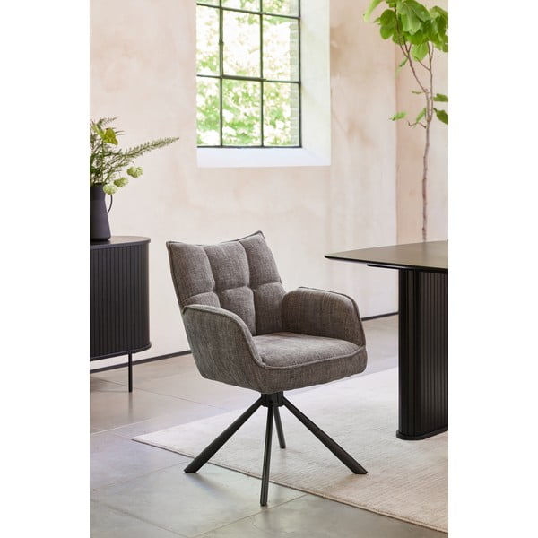 Szare tapicerowane fotele jadalniane zestaw 2 szt. Marilla – Unique Furniture-image-1