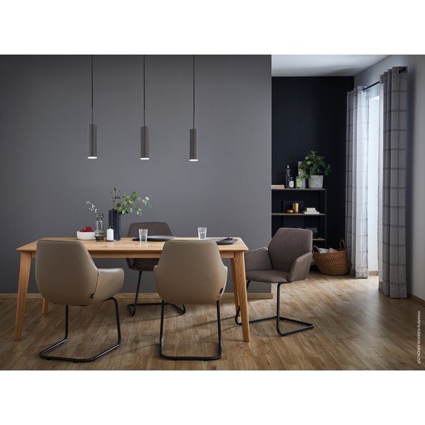 Czarna lampa wisząca LED ze ściemniaczem Stina – Fischer & Honsel-image-4