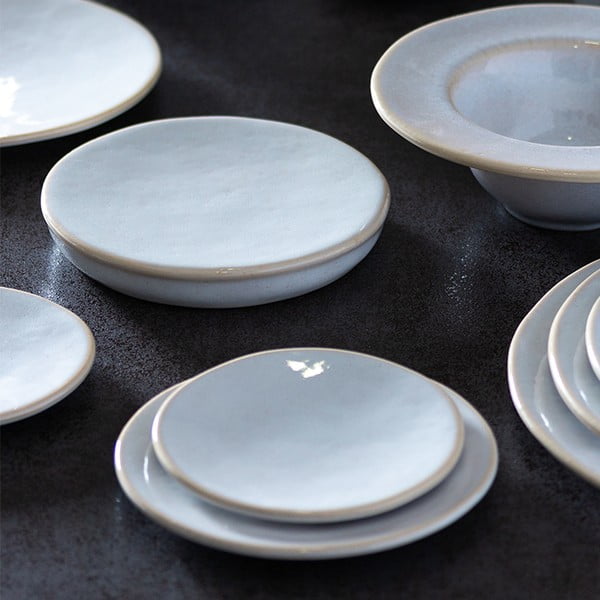 Biały kamionkowy owalny półmisek Costa Nova Roda, ⌀ 16 cm-image-1