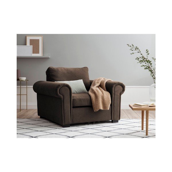 Brązowy fotel Windsor & Co Sofas Hermes-image-1
