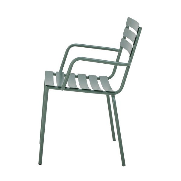 Zielone metalowe krzesło ogrodowe Monsi – Bloomingville-image-2