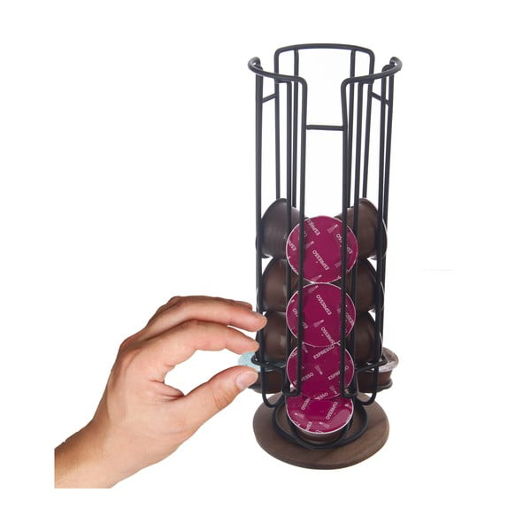 Czarny stojak na kapsułki Radka – Orion