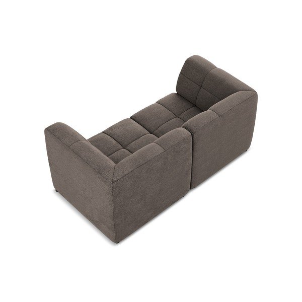 Brązowa sofa z materiału bouclé 180 cm Aloha – Makamii-image-4