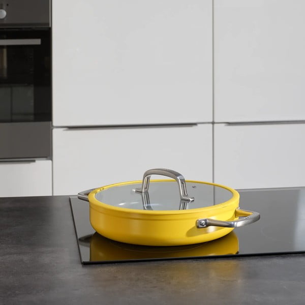 Patelnia z pokrywką/z powłoką ceramiczną ø 28 cm tegame Meda 3.0 – FABINI-image-1