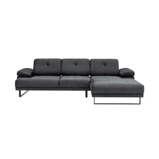 Ciemnoszara sofa narożna Artie Mustang, narożnik prawy
