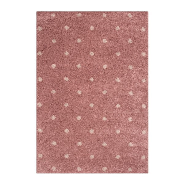 Różowy dywan dziecięcy Hans Home Dots, 120x170 cm