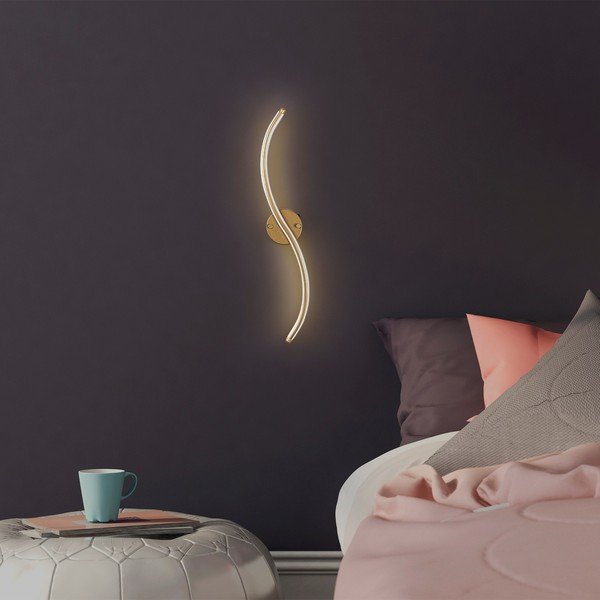 Kinkiet LED w kolorze złota Yilan – Opviq lights-image-3