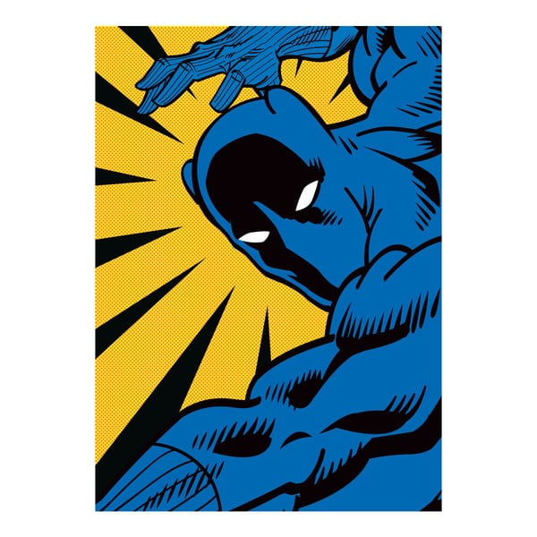 Plakat z blachy Marvel Close Up - Black Panther