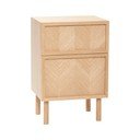 Szafka nocna z litego drewna dębowego Herringbone – Hübsch