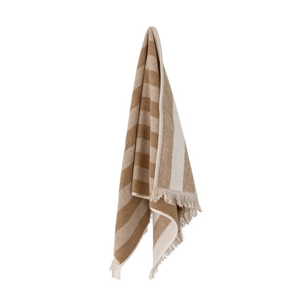 Brązowo-beżowy bawełniany ręcznik kąpielowy 70x140 cm Elaia – Bloomingville-image-4