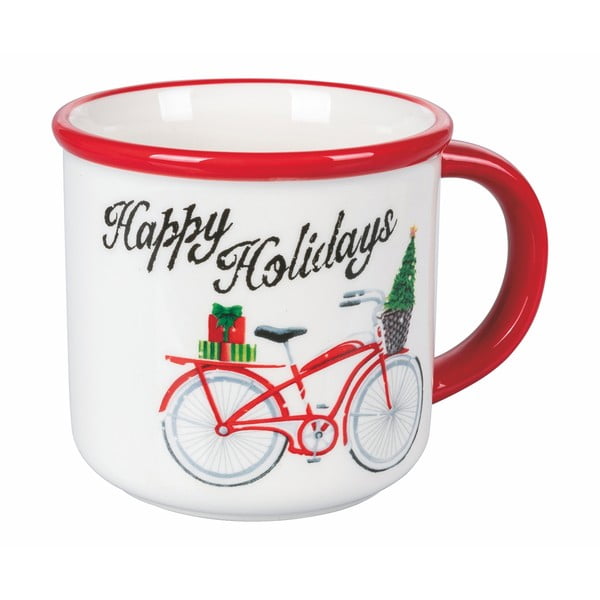 Świąteczny kubek z dolomitu VDE Tivoli 1996 Xmas Bike, 480 ml