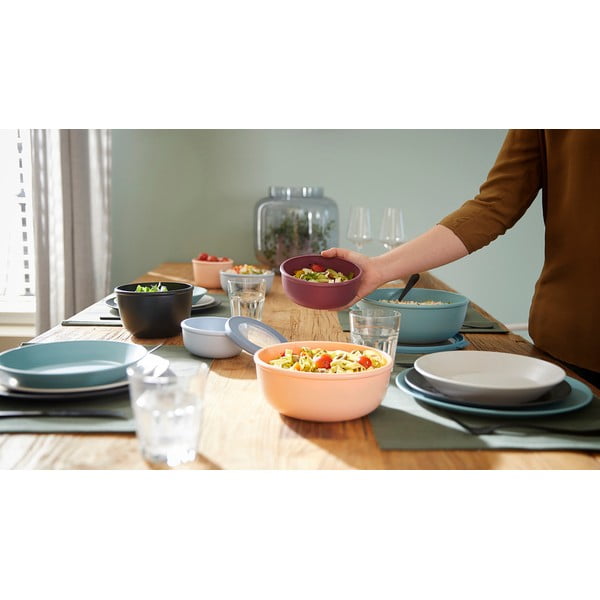 Szara miska z wieczkiem Mepal Nordic, 500 ml-image-1