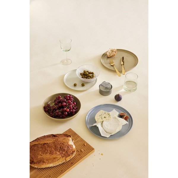 Kremowy kamionkowy talerzyk deserowy ø 23 cm Amare – Hübsch-image-3