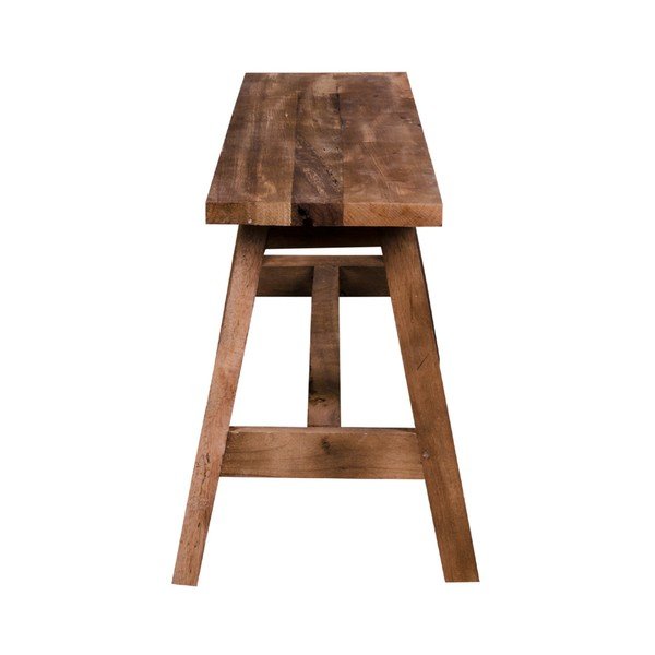 Brązowa drewniana ławka ogrodowa Barcelona – House Nordic-image-4