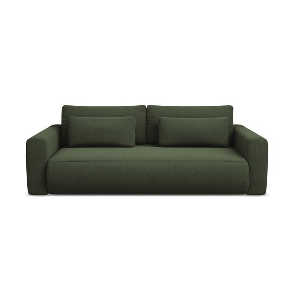 Rozkładana/ze schowkiem sofa w kolorze khaki 238 cm Kapua – Makamii