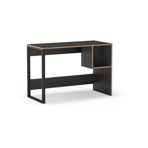 Biurko z czarnym blatem 50x110 cm Lyly – Marckeric-image-2