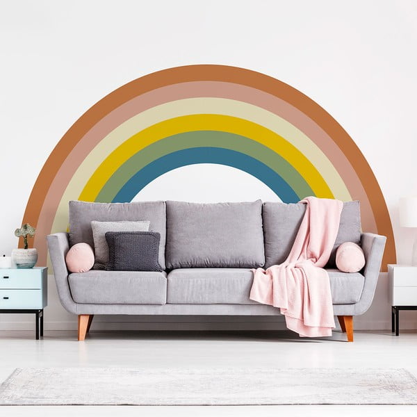 Naklejka dziecięca na ścianę 158x87 cm Pastel Rainbow – Ambiance