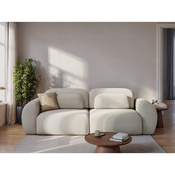 Zielona sztruksowa rozkładana sofa ze schowkiem 266 cm Kini – Makamii-image-1