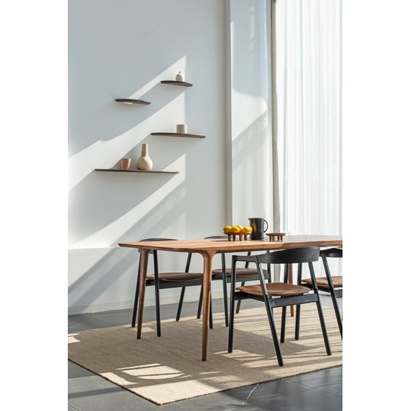 Brązowe krzesło z litego drewna dębowego Muna – Gazzda-image-2