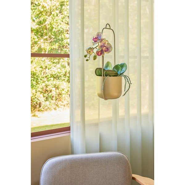 Metalowe wiszące osłonki na doniczki zestaw 2 szt. ø 16 cm Lotus – Hübsch-image-1